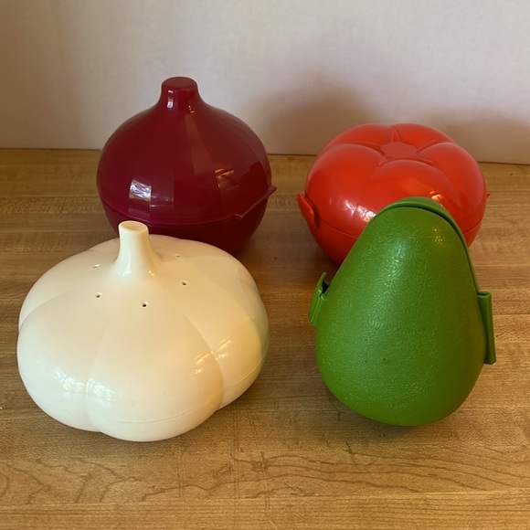 Tupperware Kitchen Tupperware Vegetable Keepers Onion Tomato Garlic